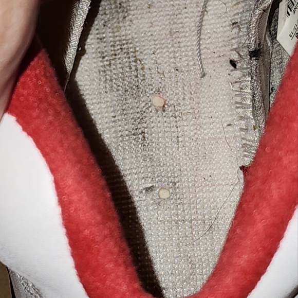 Mens 10 Air Jordan Fire Red 5 Black Tongue 2013 - Picture 6 of 9